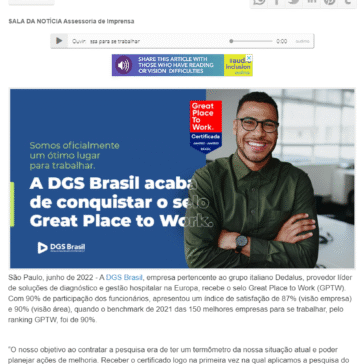 DGS Brasil é certificada como uma ótima empresa para se trabalhar  – Gazeta da Semana